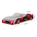 Ver imagem 3 de Cama Carro Solteiro Quarto Meninos Mdf Resistente Montessori:vermelho