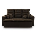 Ver imagem 6 de Sofá Retrátil e Reclinável 200cm Suede com Molas Espirais Europa King House
