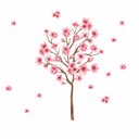 Ver imagem 1 de Adesivo de Parede Infantil Árvore de Cerejeira