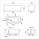 Ver imagem 7 de Banheira Freestanding Imersão Zurique Branco 1,7m Pex