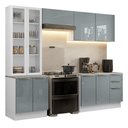 Ver imagem 3 de Armário de Cozinha Completa 270cm Branco/cinza Lux Madesa 04