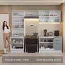 Ver imagem 6 de Armário de Cozinha Completa 270cm Branco/cinza Lux Madesa 04