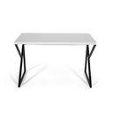 Ver imagem 3 de Mesa Escrivaninha Escritório Branca 120cm Tampo Base Metal