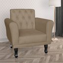 Ver imagem 4 de Poltrona Decorativa Classic Capitonê Suede Diversas Cores - DS Estofados - Capuccino