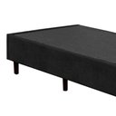 Ver imagem 3 de Cama Box Solteiro Suede Sereneprime Preto 88x188x40