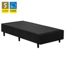 Ver imagem 6 de Cama Box Solteiro Suede Sereneprime Preto 88x188x40