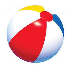 KIT C/ 2 Bola De Praia PVC Inflável Colorida MÉDIA 51CM + Bomba de ar