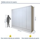Ver imagem 7 de Guarda Roupa 100% Mdf 6 Portas 9 Gavetas Urbano