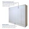 Guarda Roupa 100% Mdf 6 Portas 9 Gavetas Urbano - 6