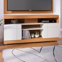 Ver imagem 1 de Rack para Tv até 42 Polegadas 2 Portas Apeu Freijó/off White - Pnr Móveis