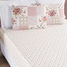 Jogo de Cama Lençol Dallas Casal Padrão Microfibra 3 Peças - Rosa Matura Patchwork - 1