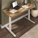Ver imagem 2 de Mesa com Regulagem de Altura Elétrica para Escritório Home Office Aurum A02 Olmo - Lyam Decor