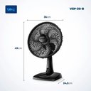 Ver imagem 6 de Ventilador de Mesa Mondial 6 Pás 30cm Preto Vsp-30-b - 127v