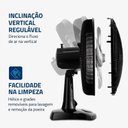 Ver imagem 3 de Ventilador de Mesa Mondial 6 Pás 30cm Preto Vsp-30-b - 127v
