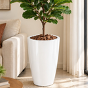 Ver imagem 2 de Vaso de Fibra de Vidro Roma P 50cm Decorativo Branco