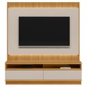 Ver imagem 5 de Painel para Tv 70 Pol e Rack Bancada 180cm Real L06 Tauari/off White Fosco - Mpozenato