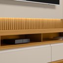 Ver imagem 6 de Painel para Tv 70 Pol e Rack Bancada 180cm Real L06 Tauari/off White Fosco - Mpozenato