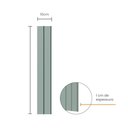 Ver imagem 4 de Painel Ripado Eva Laminado Autocolante 10cm Play Plus Verde Metro