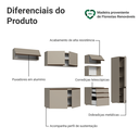 Ver imagem 7 de Armário de Cozinha Completa 300cm Suspensa Crema Nice Madesa 10