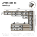 Ver imagem 6 de Armário de Cozinha Completa 300cm Suspensa Crema Nice Madesa 10