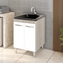 Ver imagem 1 de Balcão Gabinete para Lavanderia Tanque com Cuba 0,60x0,60 Vectra Hr Móveis