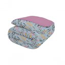 Ver imagem 2 de Edredom em Malha Casal Floral Azul