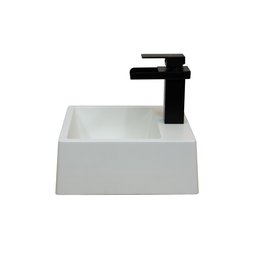 Cuba Pia para Banheiro de Apoio Lavabo 32cmx30cm - Palermo - 4