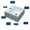 Cuba Pia para Banheiro de Apoio Lavabo 32cmx30cm - Palermo - 3