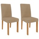 Ver imagem 4 de Mesa para Sala de Jantar Grace 90 x 90 cm 100% MDF e 4 Cadeiras Maia Cimol Nature/Off White/