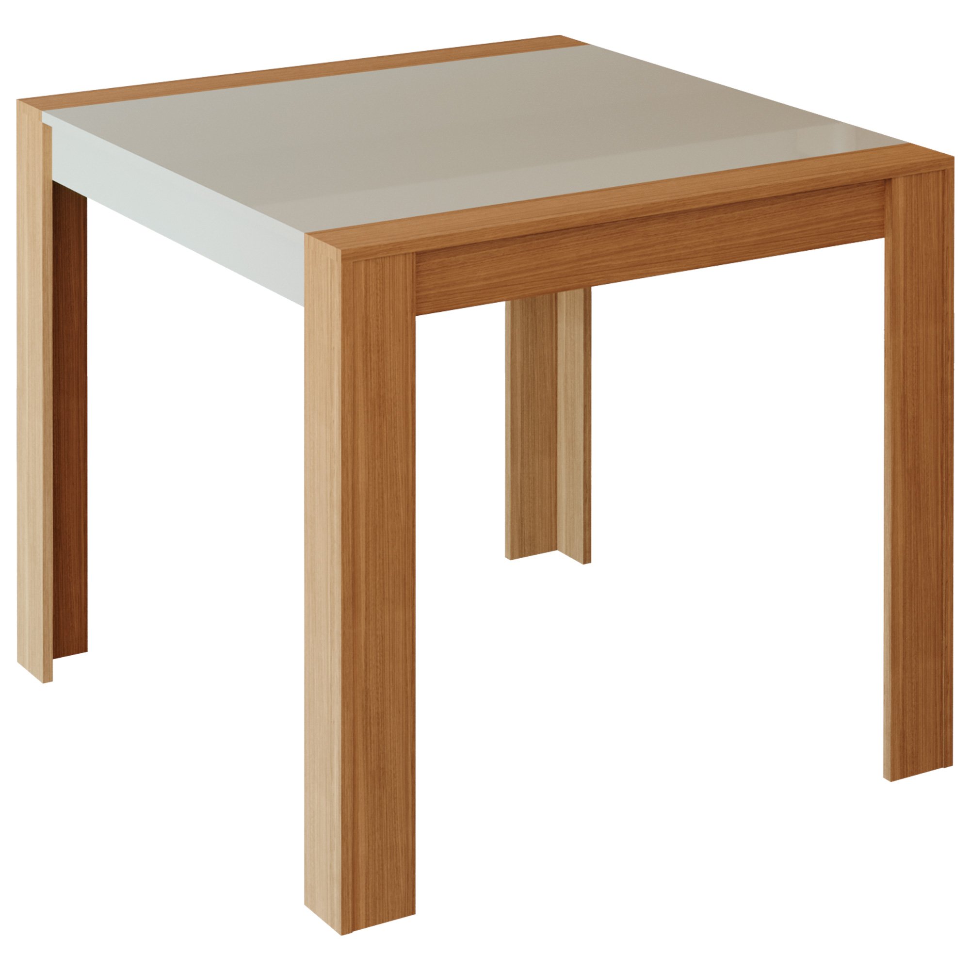 Mesa para Sala de Jantar Grace 90 x 90 cm 100% MDF e 4 Cadeiras Maia Cimol Nature/Off White/ - 2