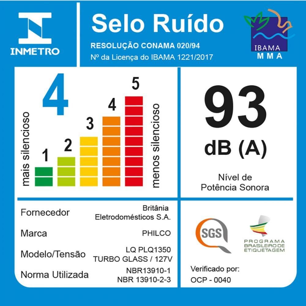 Liquidificador Britânia BLQ1300V Turbo Pro 1200W 3L 127V - 8