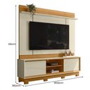 Ver imagem 4 de Painel Siena para TV até 75" 183cm MDF com Nicho Marrom Madetec Móveis