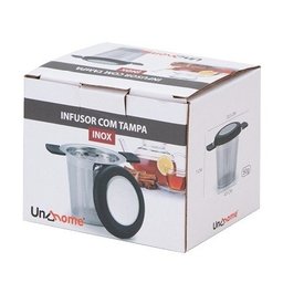 Infusor de Chá Tipo Cesta em Inox com Alça Silicone - 3