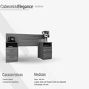 Ver imagem 2 de Cabeceira Elegance Casal Queen com 2 Mesas de Cabeceira Cor Cinamomo