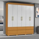 Ver imagem 1 de Guarda Roupa Casal Marrocos 6 Portas 187 Cm Cinamomo Off White Armoveis