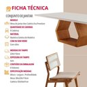 Ver imagem 6 de Conjunto de Jantar Ane 8 Lugares Tampo MDF Cadeiras Eva Premium Linho Imbuia 220cm Mobillare