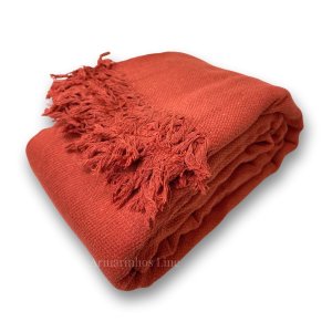 Manta para Sofá Cama Gigante Super King 1,80 X 3,00 100% Algodão Protetor Capa:terracota