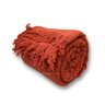 Manta para Sofá Cama Gigante Super King 1,80 X 3,00 100% Algodão Protetor Capa:terracota - 2