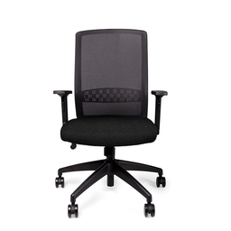 Cadeira Gerente Marelli Impact 2655b Tecido Preto e Estrutura Preta - 1