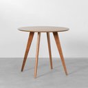 Ver imagem 2 de Mesa de Jantar Square Redonda Bétula - 88cm + 4 Cadeiras Elbow Madeira Abra Cadabra