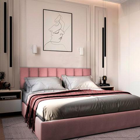 Kit 7 Cabeceiras de Cama Box Casal Estofada Modulada 1,40mx45cm