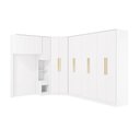 Ver imagem 3 de Quarto Modulado Adapt 12 Portas 7 Gavetas MDP 246cm Branco