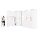 Ver imagem 4 de Quarto Modulado Adapt 12 Portas 7 Gavetas MDP 246cm Branco