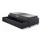 Ver mais imagens de Base Box Cama Solteiro Sapateira Linho Cinza e Colchão Dual Firm Ecoflex 88x188