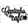 Painel Decorativo Cantinho Do Café Luxo Xícara e Pires Preto - 3