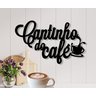 Painel Decorativo Cantinho Do Café Luxo Xícara e Pires Preto - 2