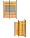 Ver imagem 5 de Conjunto Módulo Torre Cristaleira 4 Porta Reflecta LED Matiz Cor:Madeira