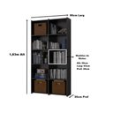 Ver imagem 3 de Estante para Escritório Quarto Livreiro Multiuso Holanda Casa Mobília Movelaria
