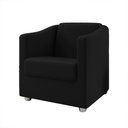 Ver imagem 1 de Poltrona Decorativa Bia Suede Preto Dal Poz Estofados
