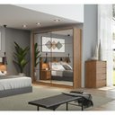 Ver imagem 4 de Jogo de Quarto Roupeiro com 2 Espelhos e Comoda Valencia Amendola